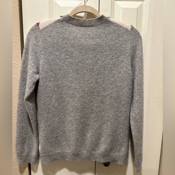 Charter Club Cashmere 100% 2-ply Luxurious Cardigan Argyle Print,size M - Picture 7 of 7